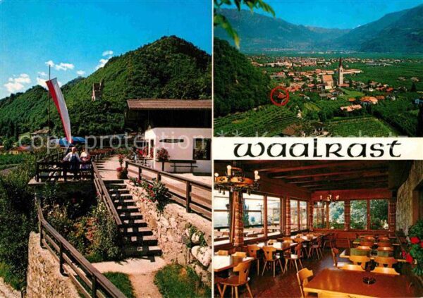 Lana Meran Restaurant Waalrast Terrasse Fernblick