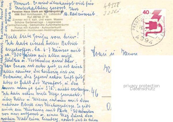 Bad Holzhausen Luebbecke Pension Haus Stork am Wiehengebirge – Bild 2