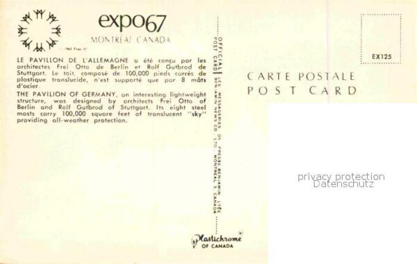 Exposition Universelle Internationale Mo Pavillon de l'Allemagne – Bild 2