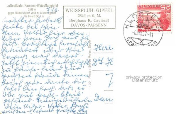 Seilbahn Parsenn Weissfluhgipfel Piz Linard Weis – Bild 2