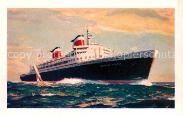 Dampfer Oceanliner New S.S. United States