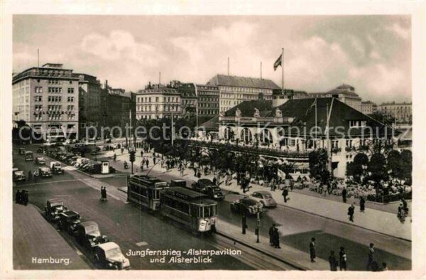 Strassenbahn Hamburg Jungfernstieg-Alsterpavillon Al