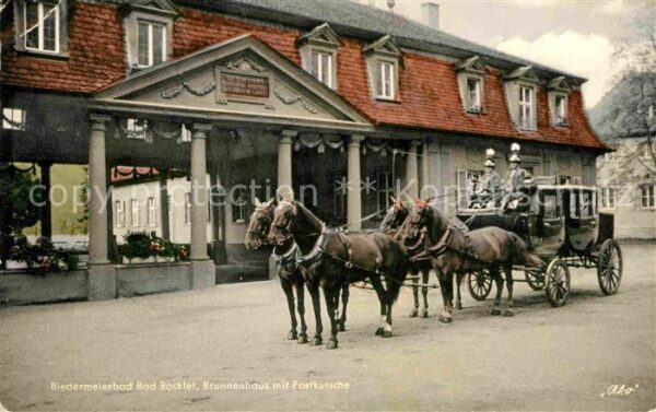 Postkutsche Biedermeierbad Bad Bocklet Brunnenhaus