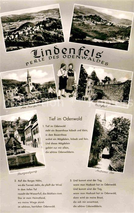 Liederkarte Tief im Odenwald Lindenfels
