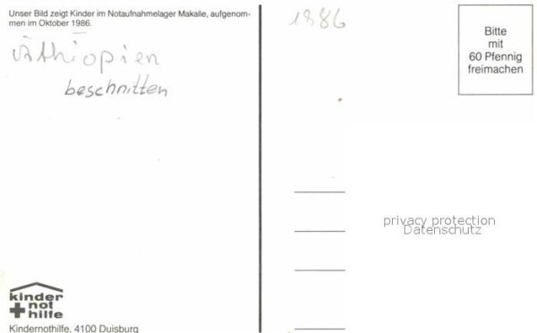 Typen Afrika Kinder Notaufnahmelager Makalle Äthiopi – Bild 2