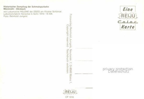 Lokomotive Helene Dampfzug Schmalspurbahn Möckmühl – Bild 2
