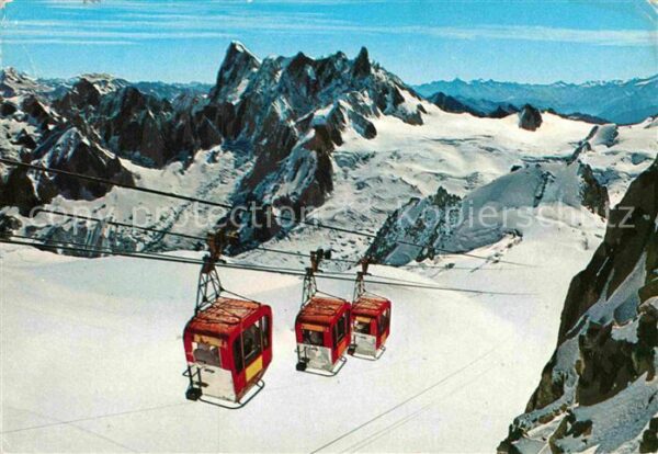 Seilbahn Massif Mont-Blanc Vallee Blanche Aiguil