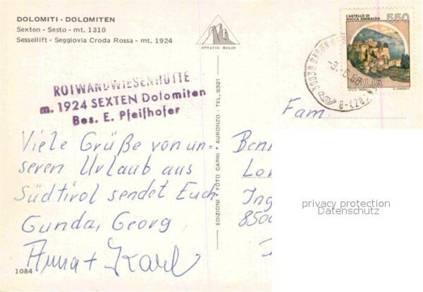 Sessellift Sexten Sesto Dolomiti – Bild 2