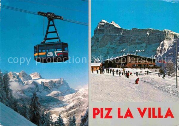 Seilbahn Rifugio Piz La Villa Alta Badia Dolomit