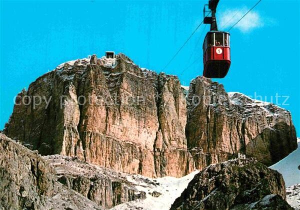 Seilbahn Funivia Sass Pordoi Gruppo Sella