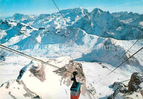 Seilbahn Funivia Passo Pordoi Dolomiti Civetta M
