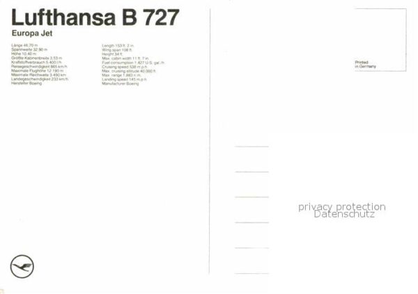 Lufthansa B 727 Europa Jet – Bild 2
