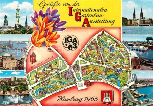 Gartenbauaustellung IGA Hamburg Lageplan