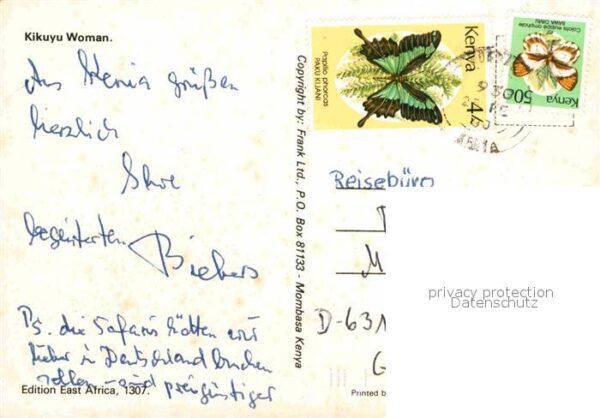 Typen Afrika Kikuyu Woman – Bild 2