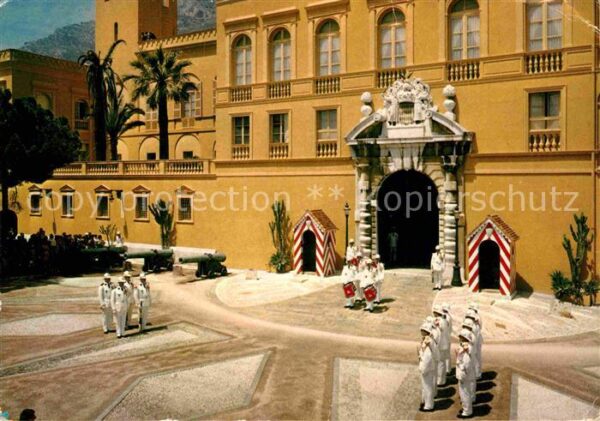 Leibgarde Wache Monaco Palais Princier Releve de la Gar