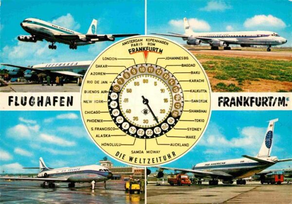 Flughafen Airport Aeroporto Frankfurt am Main Weltzeituhr