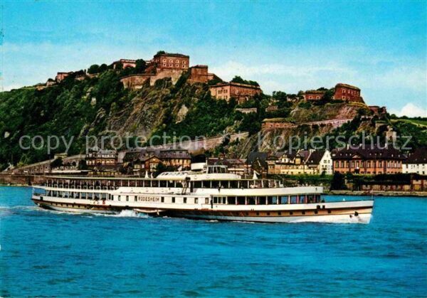 Motorschiffe Rüdesheim Koblenz am Rhein Festung Ehre