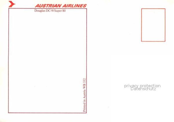 Flugzeuge Zivil Austrian Airlines Douglas DC-9 Super 80 – Bild 2