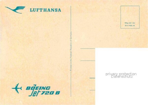 Lufthansa Boeing Jet 720 B – Bild 2