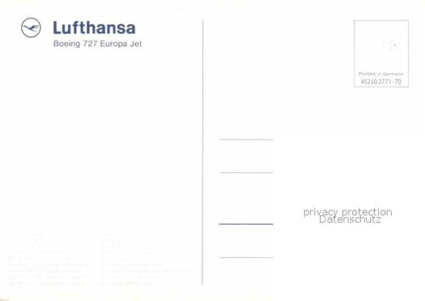 Lufthansa Boeing 727 Europa Jet – Bild 2