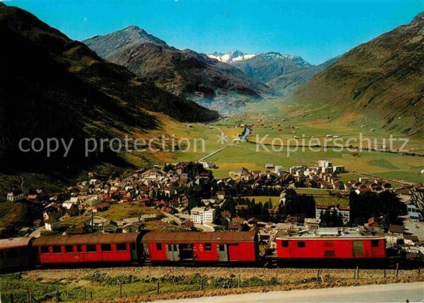 Eisenbahn Furka-Oberalp-Bahn Andermatt Gotthardpa