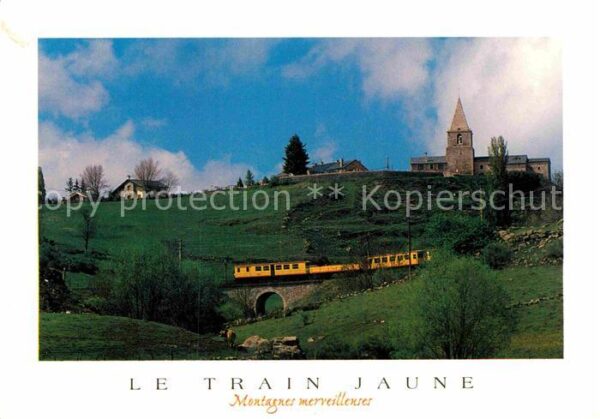 Eisenbahn Train Jaune Cerdagne