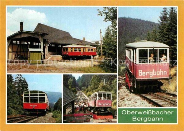 Bergbahn Oberweissbach Triebwagen Bahnhof Lichte