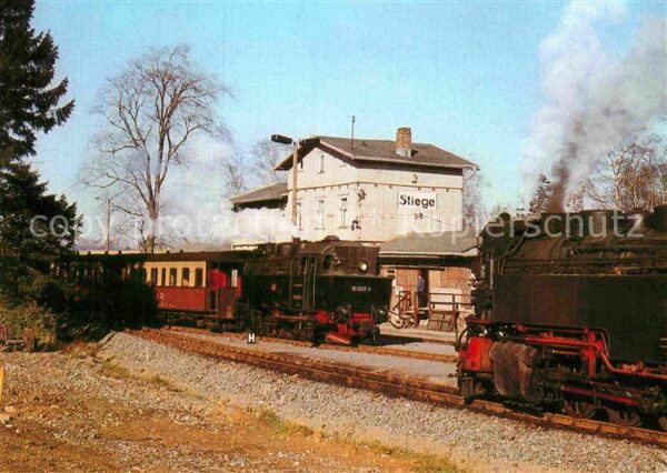 Lokomotive Selketalbahn Bahnhof Stiege