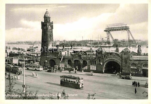 Strassenbahn Hamburg St. Pauli Landungsbrücken Uhrtu