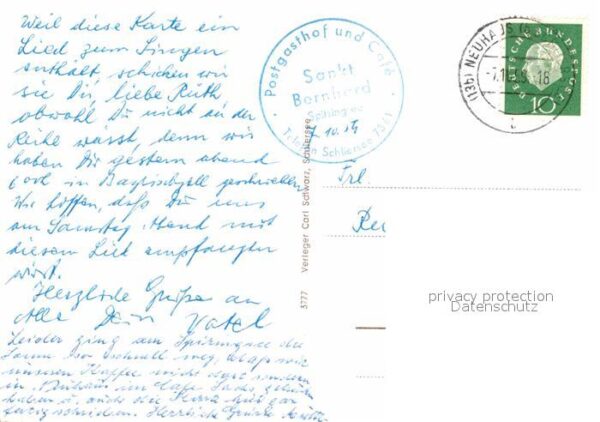 Liederkarte Spitzing-Lied C. Schwarz – Bild 2