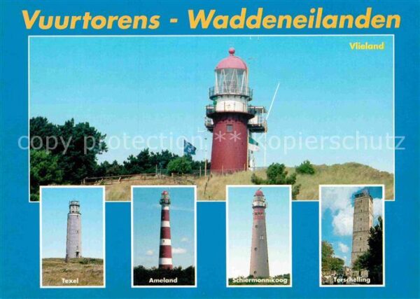 Leuchtturm Lighthouse Vuurtorens Waddeneilanden Texel Ameland