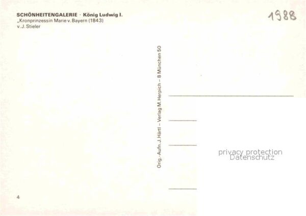 Adel Bayern Kronprinzessin Marie von J. Stieler – Bild 2