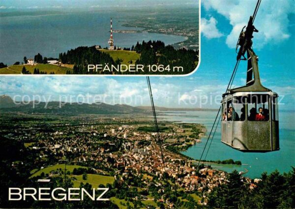 Seilbahn Pfänder Bregenz Bodensee Pfändergipfel