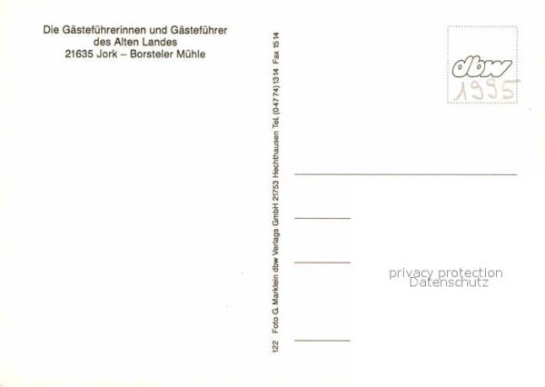 Trachten Jork Borsteler Mühle Spinnrad – Bild 2