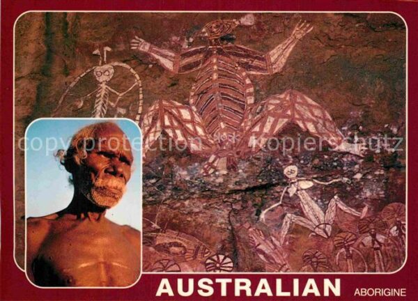 Typen Australian Aborigine Rock Paintings Tri