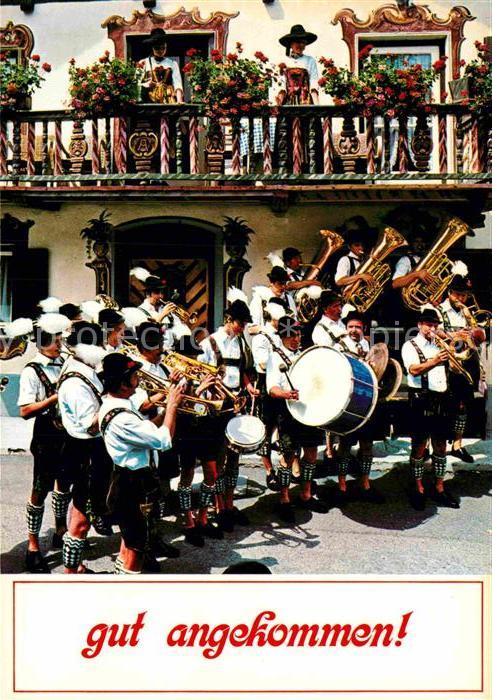 Musikanten Bayern Trommel Posaune Tuba Trompete