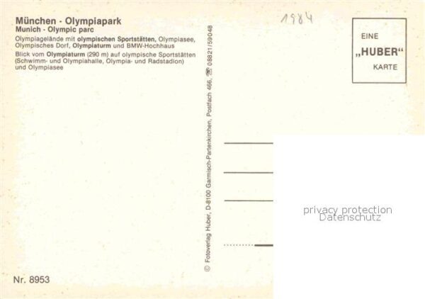 Olympia München Olympiapark Olympiasee Olympiat – Bild 2