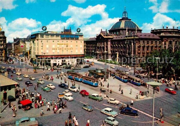 Strassenbahn München Stachus Justizpalast