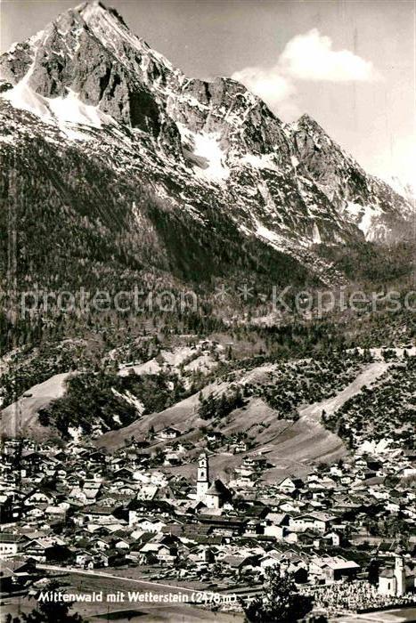 Mittenwald Bayern mit Wetterstein