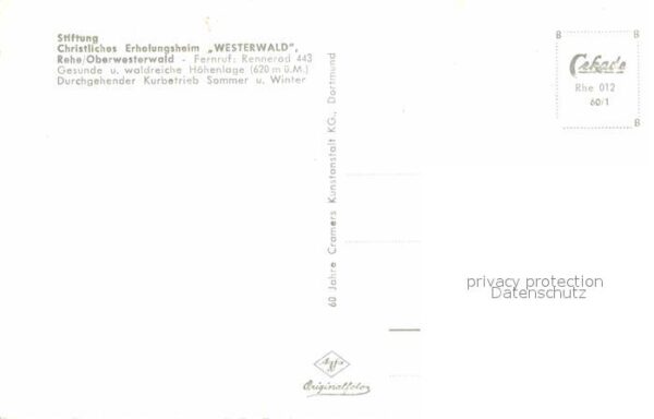 Rehe Westerwald Stiftung Christliches Erholungsheim Wes – Bild 2