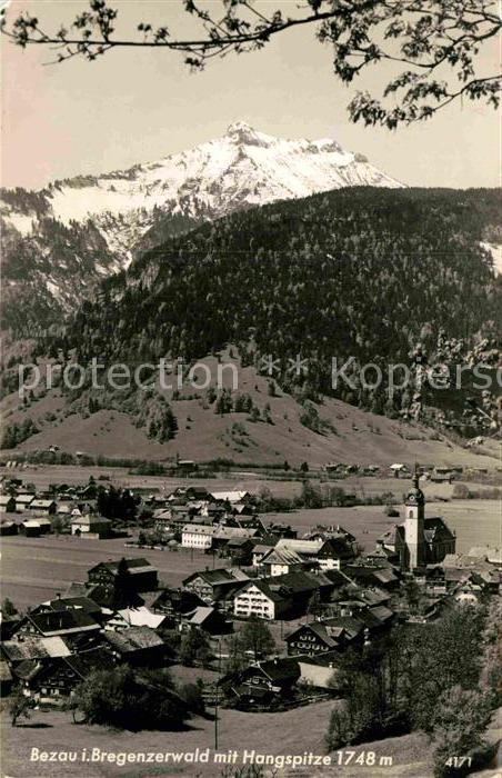 Bezau Vorarlberg Panorama mit Hangspitze Bregenzer Wald