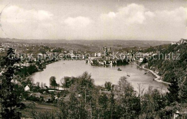 Passau Totalansicht Dreiflüssestadt