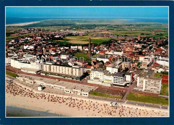Borkum Nordseeheilbad Fliegeraufnahme