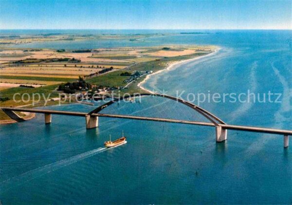 Fehmarn Fehmarnsundbrücke Fliegeraufnahme