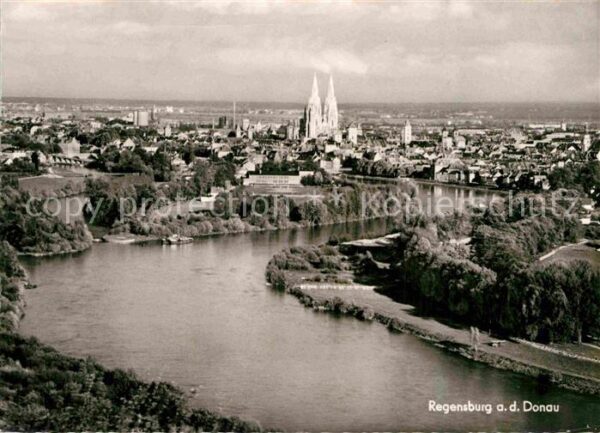 Regensburg Stadtbild mit Donau
