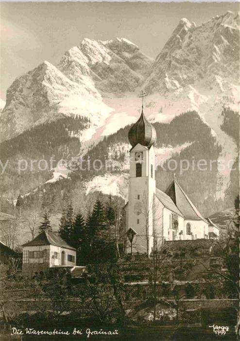 Grainau Kirche Waxensteine Wettersteingebirge H