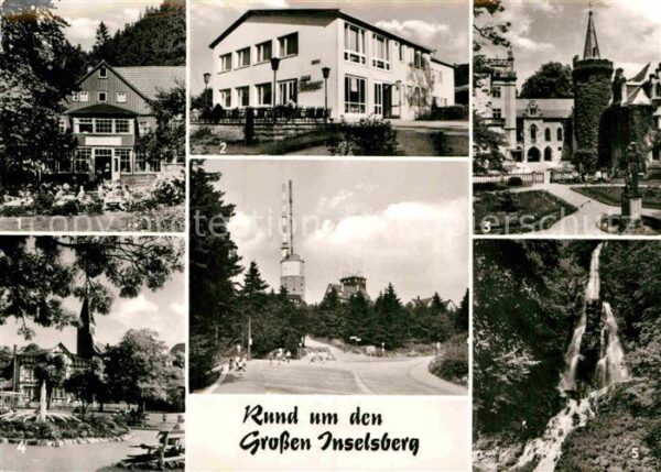 Grosser Inselsberg Tabarz Massemühle Fischbach FDGB Erholu
