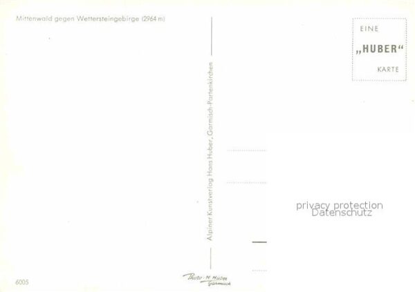Mittenwald Bayern Panorama gegen Wettersteingebirge Huber – Bild 2