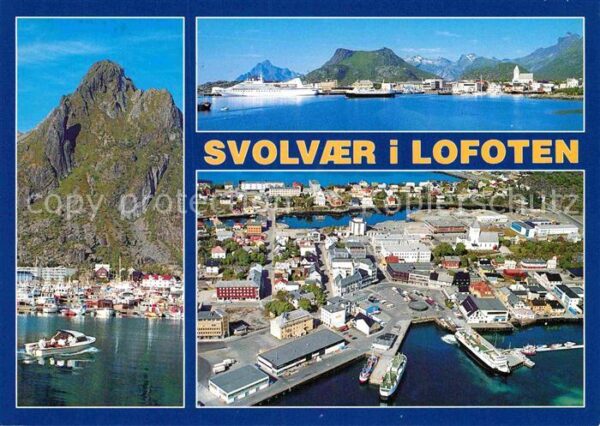 Svolvær Hafen Lofoten Gebirgspanorama