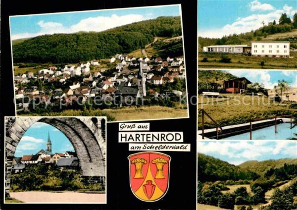 Hartenrod Gladenbach Gesamtansicht Brückenbogen Wassertreten